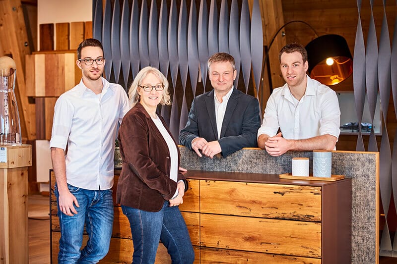 Steffen, Birgit, Hans und Florian Bauereiß von der Schreinerei Bauereiß in Bad Windsheim