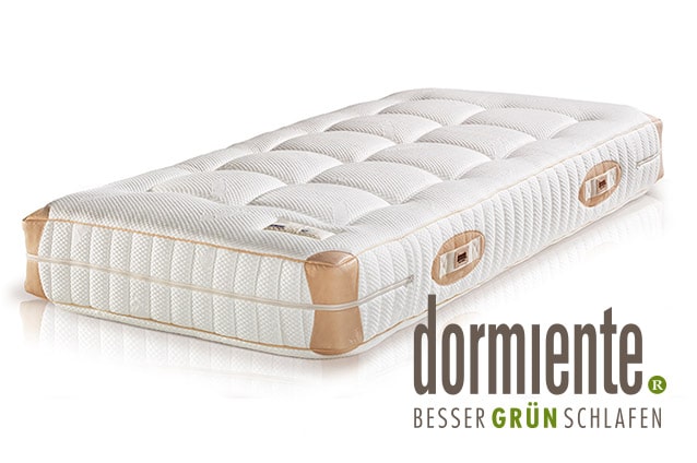 Dormiente Natural Deluxe Matratze mit dormiente-Logo