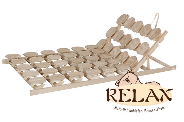 Relax 2000 Schlafsystem mit Sitzhochstellung mit Relax-Logo